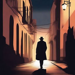 Create a book cover for a mystery novel titled 'Sussurros na Escuridão'