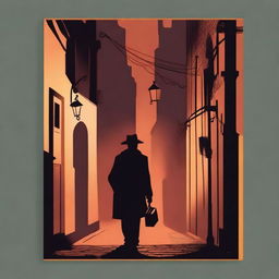 Create a book cover for a mystery novel titled 'Sussurros na Escuridão'