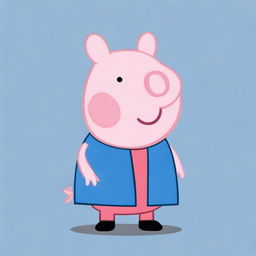 Create an image of a new Peppa Pig character named Antony Pig