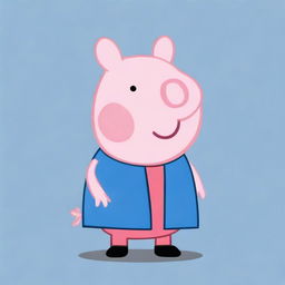 Create an image of a new Peppa Pig character named Antony Pig