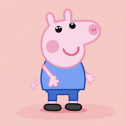 Create an image of a new Peppa Pig character named Antony Pig