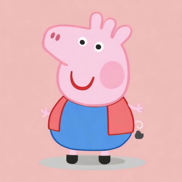 Create an image of a new Peppa Pig character named Antony Pig