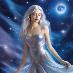 Visualize the moon princess Selene in your mind's eye—a silver-haired figure dancing among stars, her gown trailing stardust