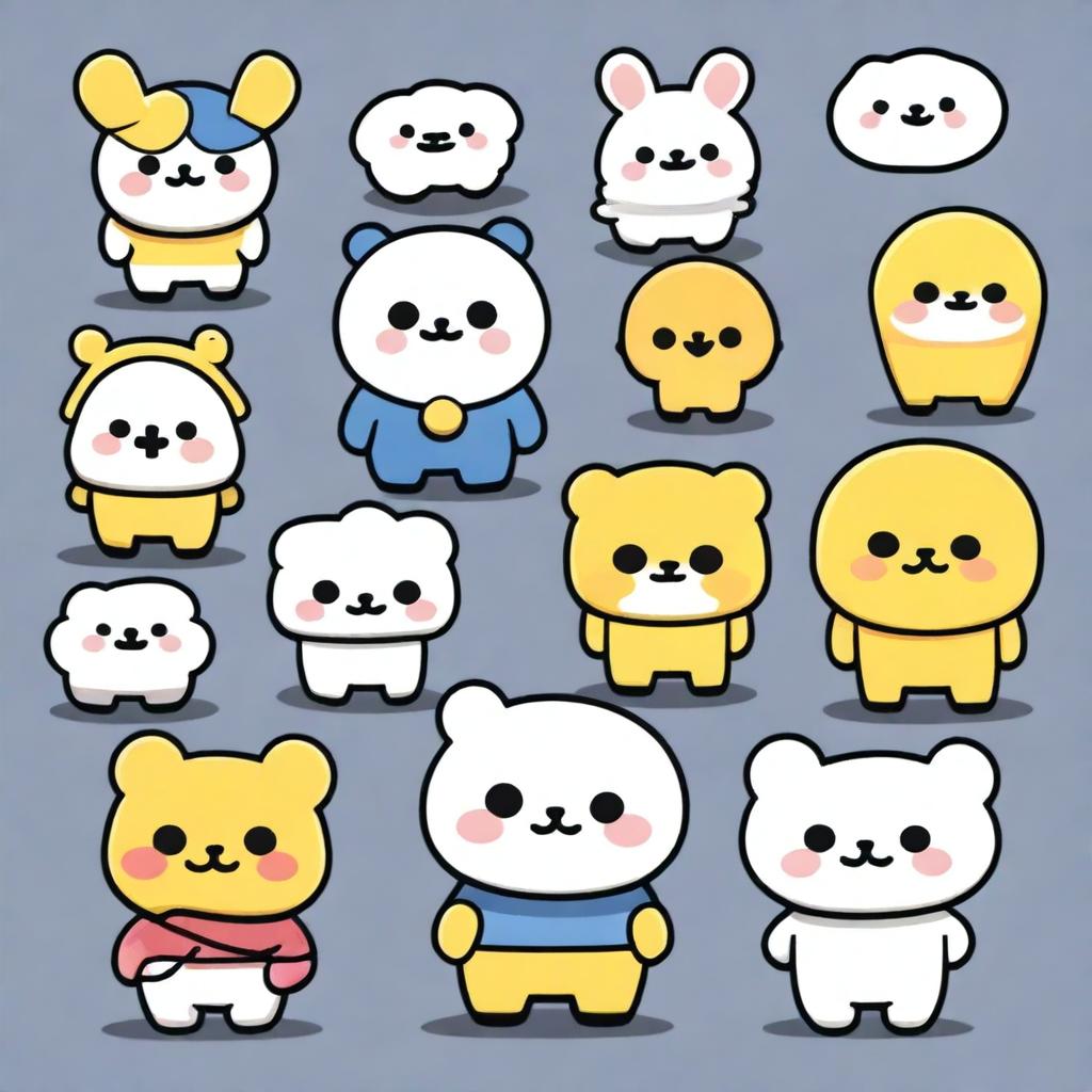 Create an image of a new BT21 character named Yeaow