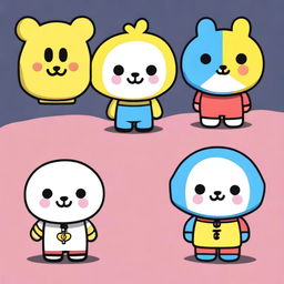 Create an image of a new BT21 character named Yeaow