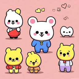 Create an image of a new BT21 character named Yeaow