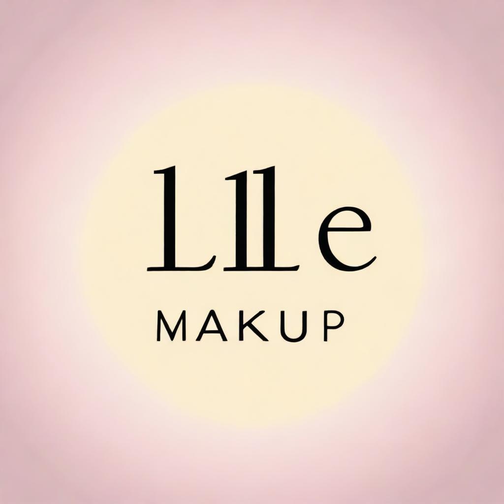 Create a logo for a brand named 'Lirlle Makeup' that specializes in the sale of beauty and makeup accessories