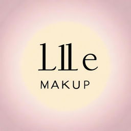 Create a logo for a brand named 'Lirlle Makeup' that specializes in the sale of beauty and makeup accessories