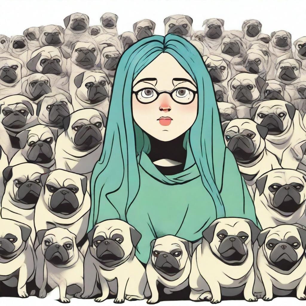 A villain with an army of pugs, aiming to rule the world