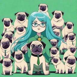 A villain with an army of pugs, aiming to rule the world