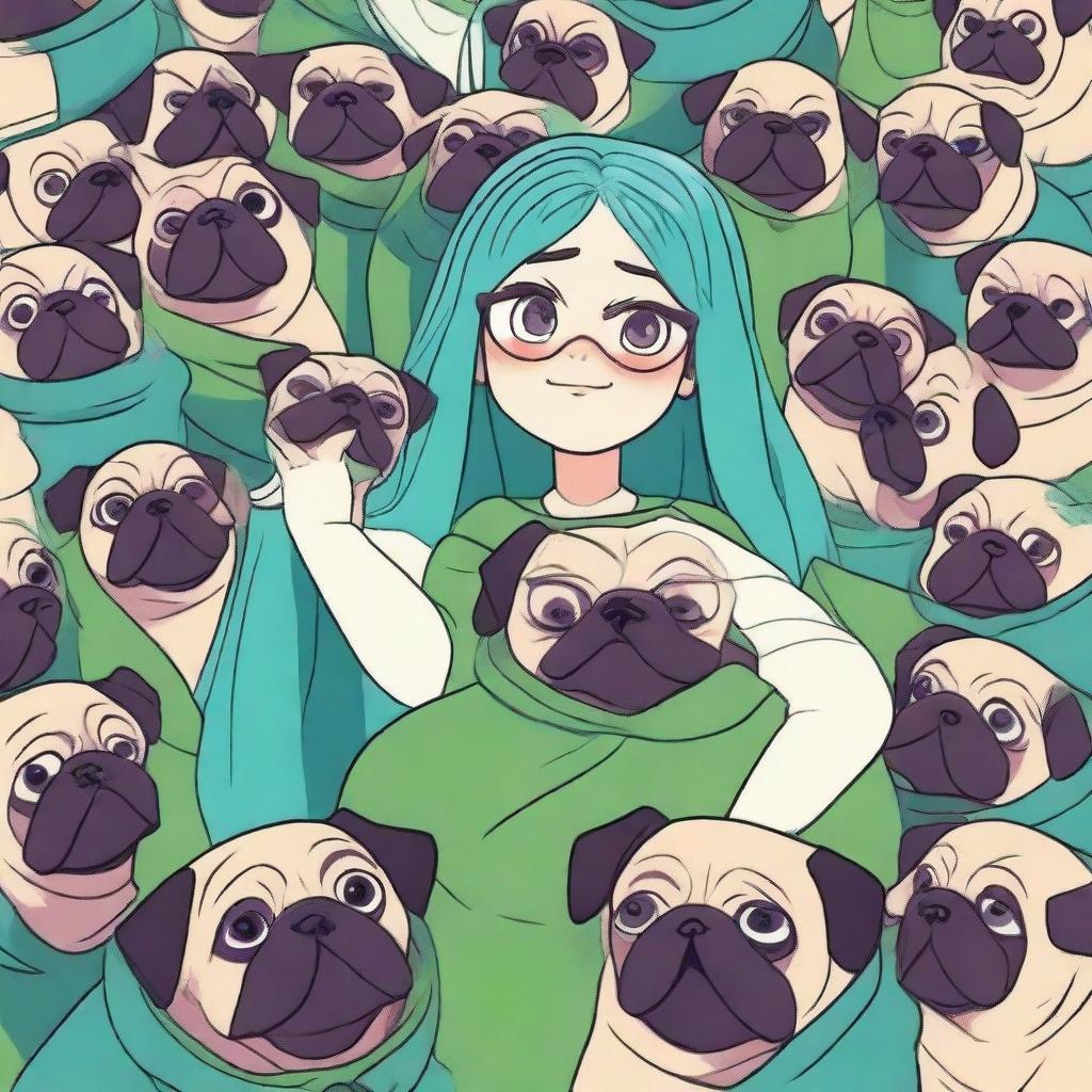 A villain with an army of pugs, aiming to rule the world