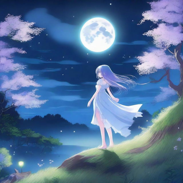 One fateful night, as the moon hung low over the Earth, Selene, the moon princess, descended