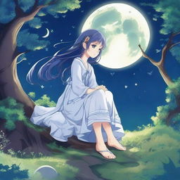 One fateful night, as the moon hung low over the Earth, Selene, the moon princess, descended