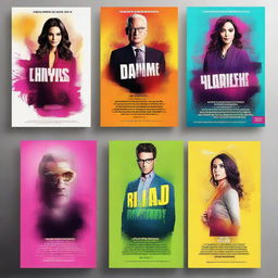 Create a vibrant and eye-catching TV series poster