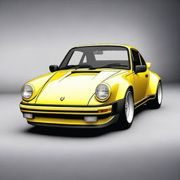 Create an image of a 1989 Porsche 930 Slantnose