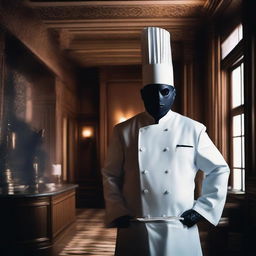 A mysterious hotel with a chef