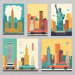 Create a Pixar-inspired movie poster set in New York City