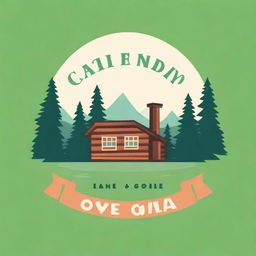 A Pixar-inspired logo for a summer camp wedding