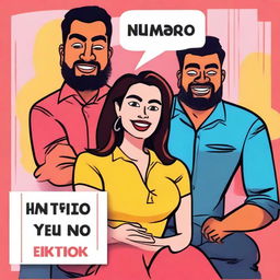 Create a YouTube thumbnail for a video titled 'MI ESPOSA SE ENOJO Y HIZO ESTO LOS NUEVOS TIKTOK DE ALFREDO LARIN'