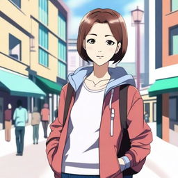 Create an image of Chizuru Mizuhara, the main character from the anime 'Rent-A-Girlfriend'