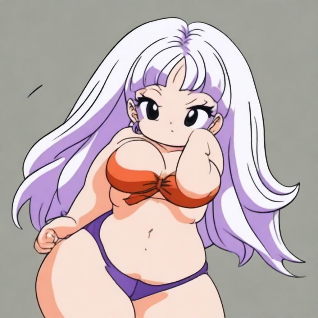 Create an image of Boo, the character from Dragon Ball, in a sexy and alluring pose