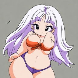 Create an image of Boo, the character from Dragon Ball, in a sexy and alluring pose