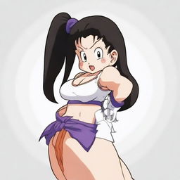 Create an image of Boo, the character from Dragon Ball, in a sexy and alluring pose