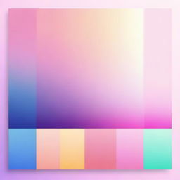 A beautiful gradient of colors blending seamlessly from one hue to another, creating a mesmerizing spectrum