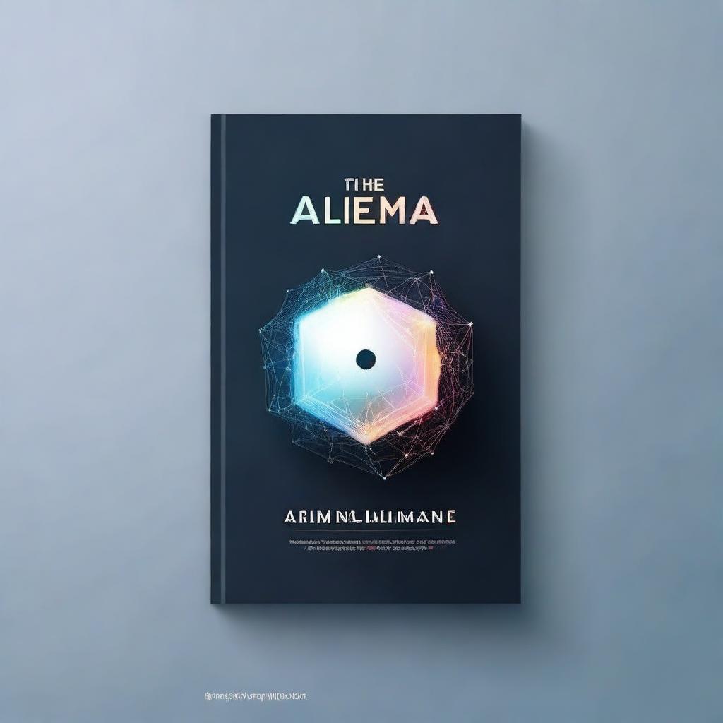 A simple book cover template for a book titled 'The AI Dilemma: Navigating the Risks of Rapid Advancement'