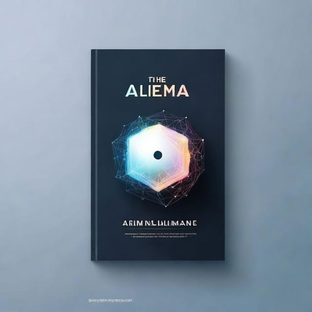 A simple book cover template for a book titled 'The AI Dilemma: Navigating the Risks of Rapid Advancement'