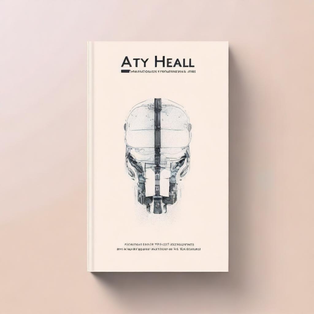 Create an empty book cover for a book that discusses artificial intelligence