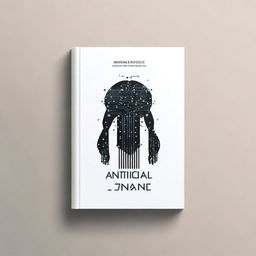 Create an empty book cover for a book that discusses artificial intelligence