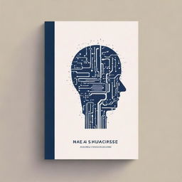 Create an empty book cover for a book that discusses artificial intelligence