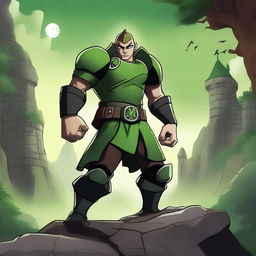 Create a realistic and epic image of Ben10 in a Dungeons and Dragons setting