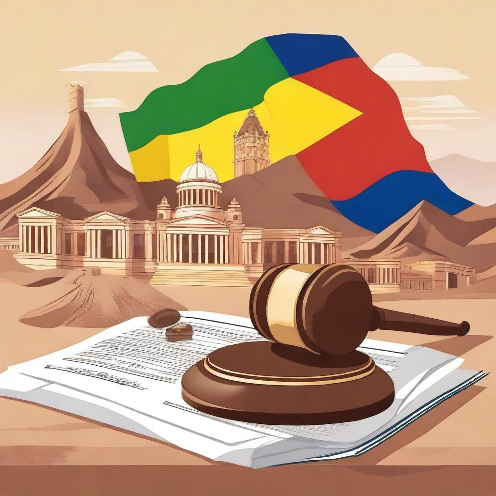 An informative illustration depicting civil law financial guarantees in Bolivia