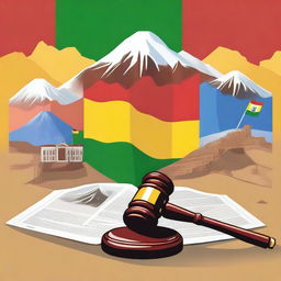 An informative illustration depicting civil law financial guarantees in Bolivia