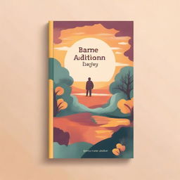 Create a book cover illustration focusing on recovery from addiction