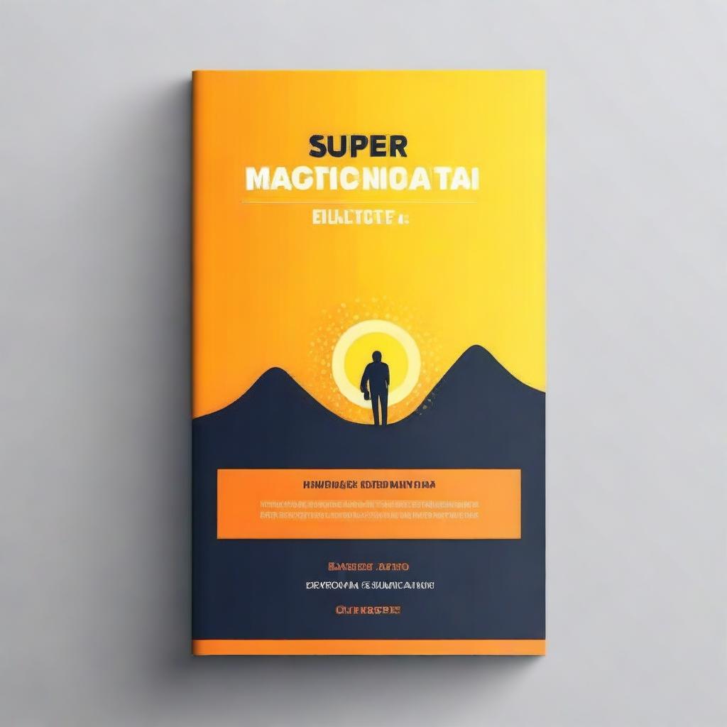 Create an e-book cover with the title 'Superar a Procrastinação: Estratégias para Identificar e Eliminar Hábitos Procrastinatórios, Aumentar a Disciplina e Alcançar Objetivos'