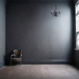 Create an image of an empty wall with a dark gothic gray faded background