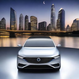 Create an image of a sleek and modern sedan called the Aura C3