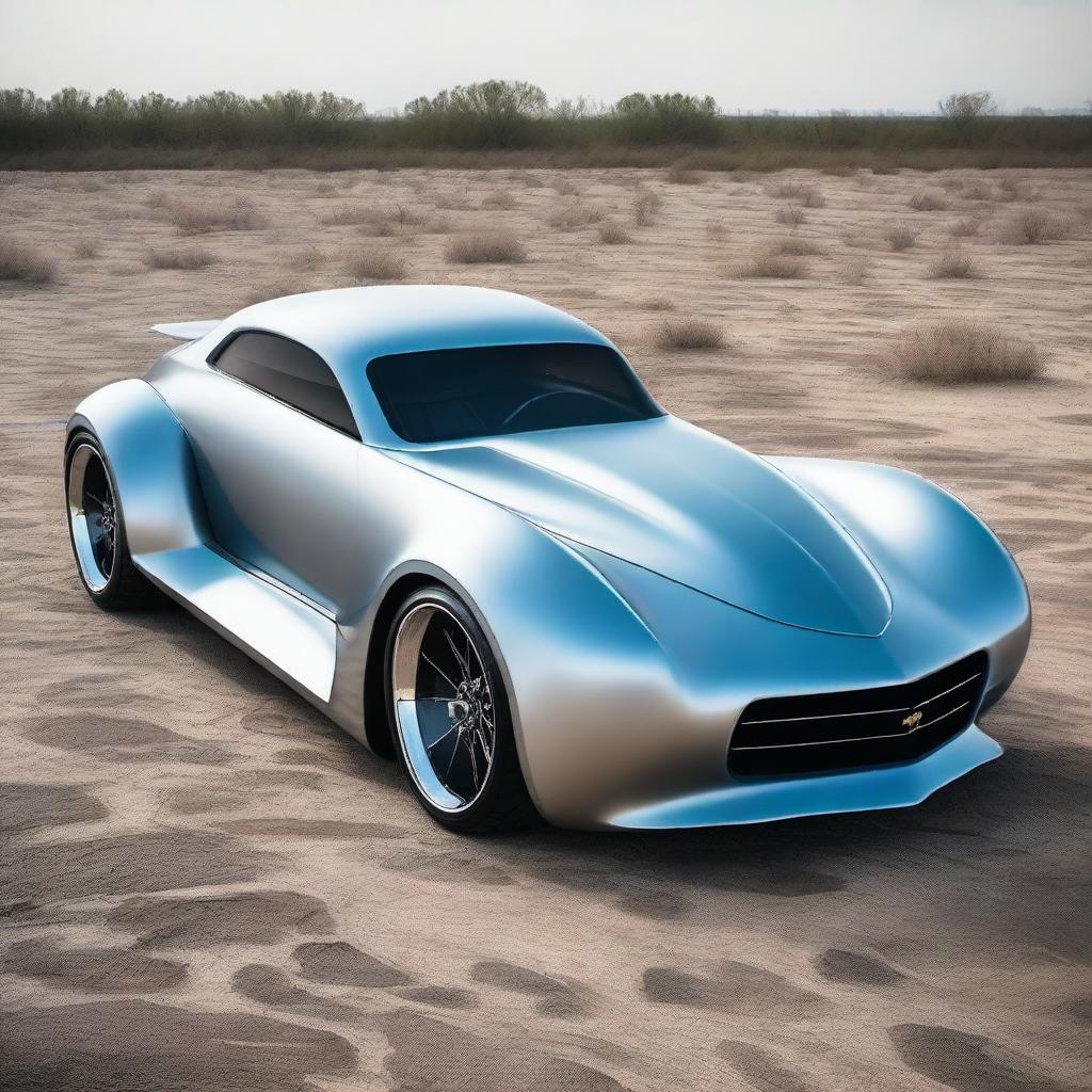 A custom hypercar that is a fusion of a 1939 Chevy coupe and a Camaro