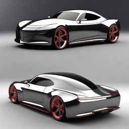 Create a custom hypercar that is a fusion of a 1939 Chevy coupe and Camaro