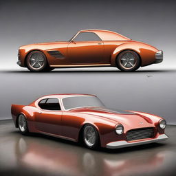 Create a custom hypercar that is a fusion of a 1939 Chevy coupe and the aesthetics of a Camaro