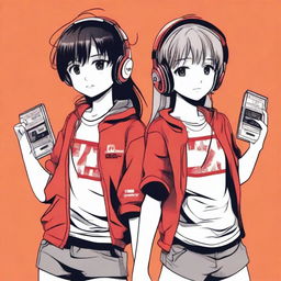 An image of two adolescents who appear as strangers, standing back to back