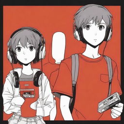 An image of two adolescents who appear as strangers, standing back to back