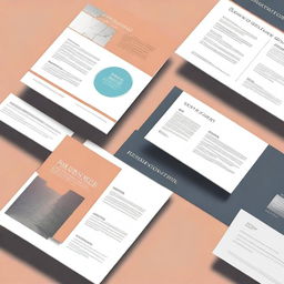 Create a professional and visually appealing cover page for a PowerPoint presentation