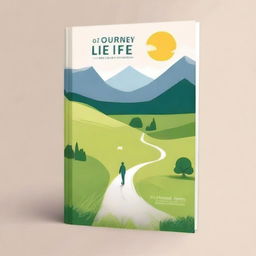 Create a captivating book cover for a book titled 'The Journey of Life'