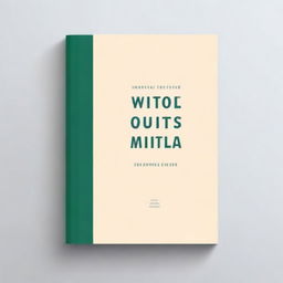 Create a book cover titled 'without quotes'