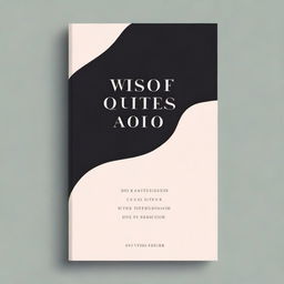 Create a book cover titled 'without quotes'