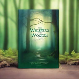 Create a captivating book cover featuring an enchanting forest with a mysterious path leading into the unknown